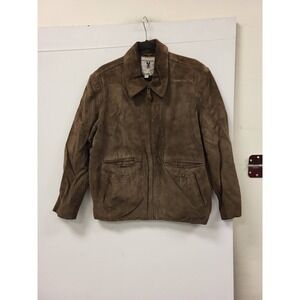 American Classics Adventures Wing Suede Leather Jacket Mens XL XG Brown‎ Coat